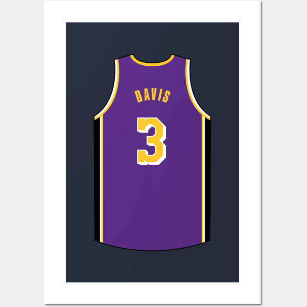 Anthony Davis Los Angeles Jersey Qiangy Wall Art by qiangdade